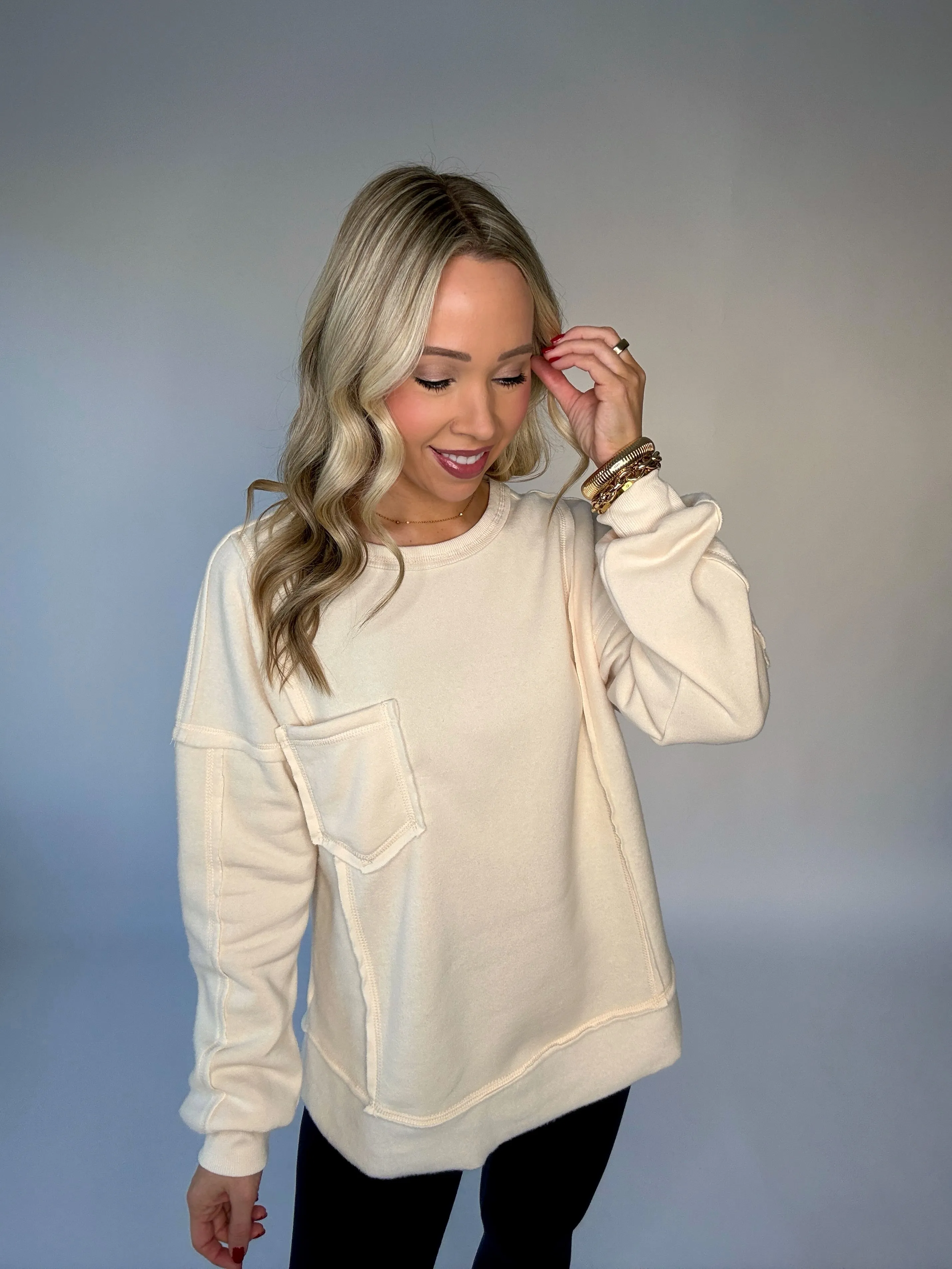 Weekend Bliss Pullover - Cream