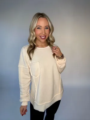 Weekend Bliss Pullover - Cream
