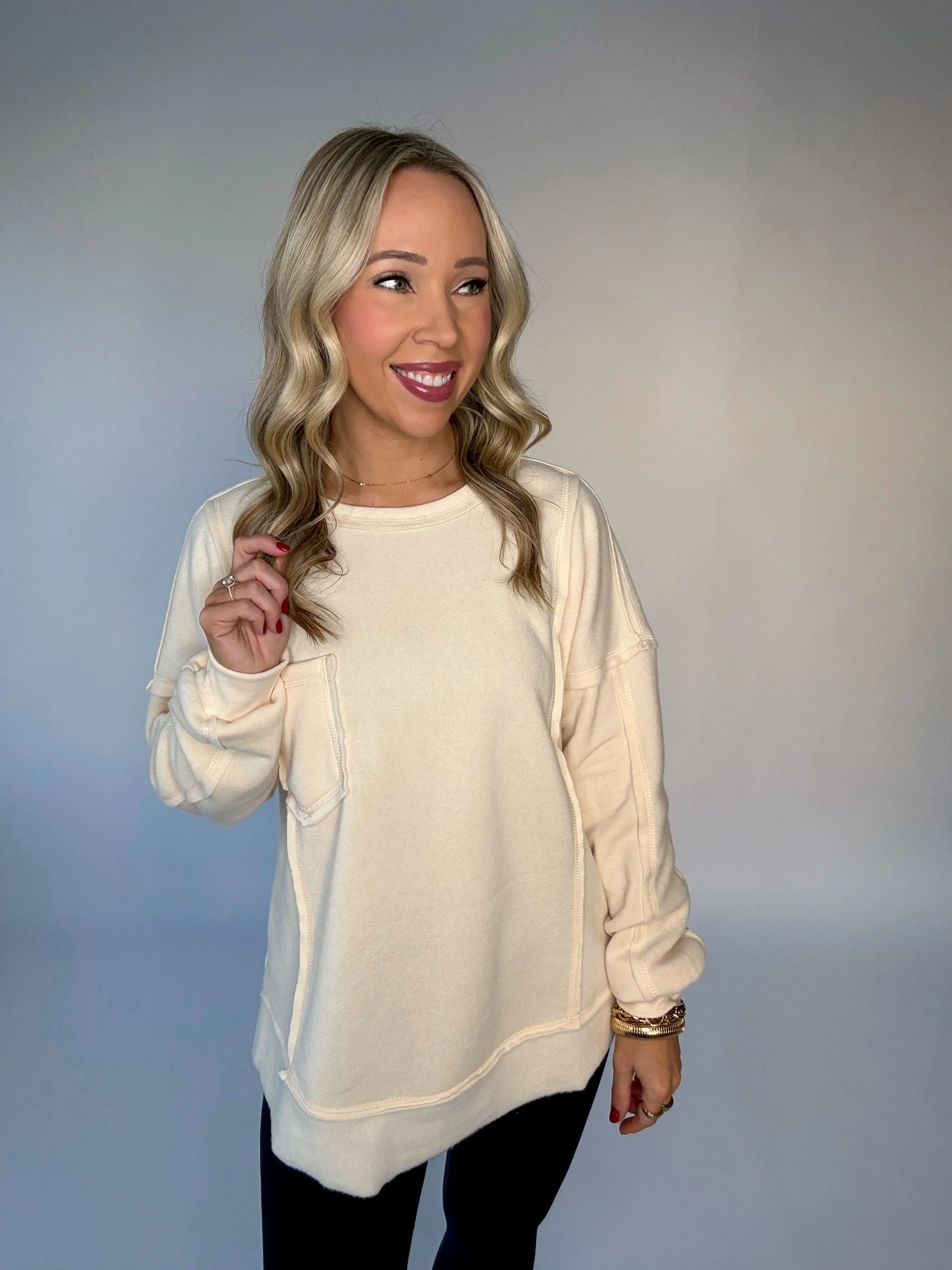Weekend Bliss Pullover - Cream
