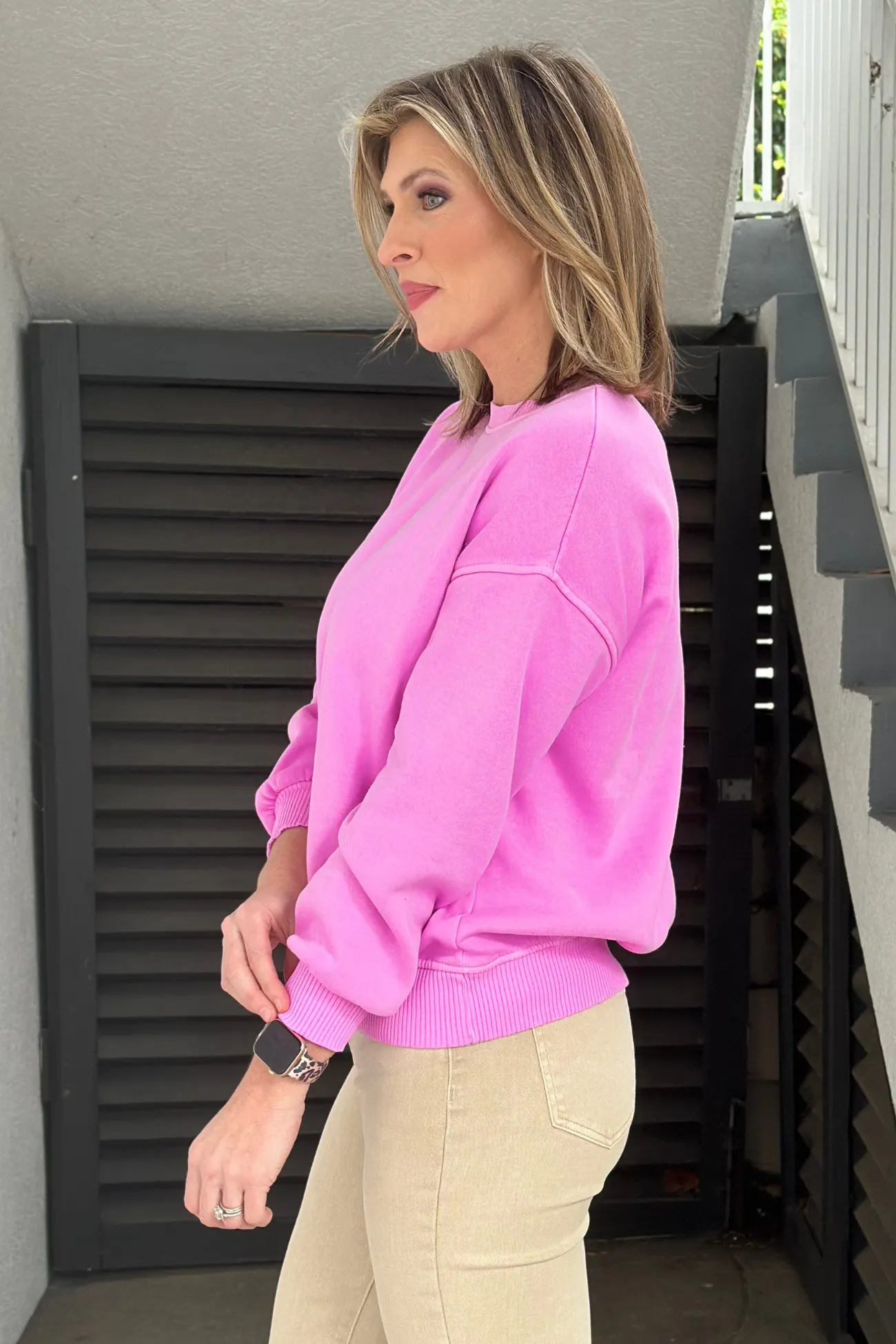 What It Takes Sweater-Bright Pink