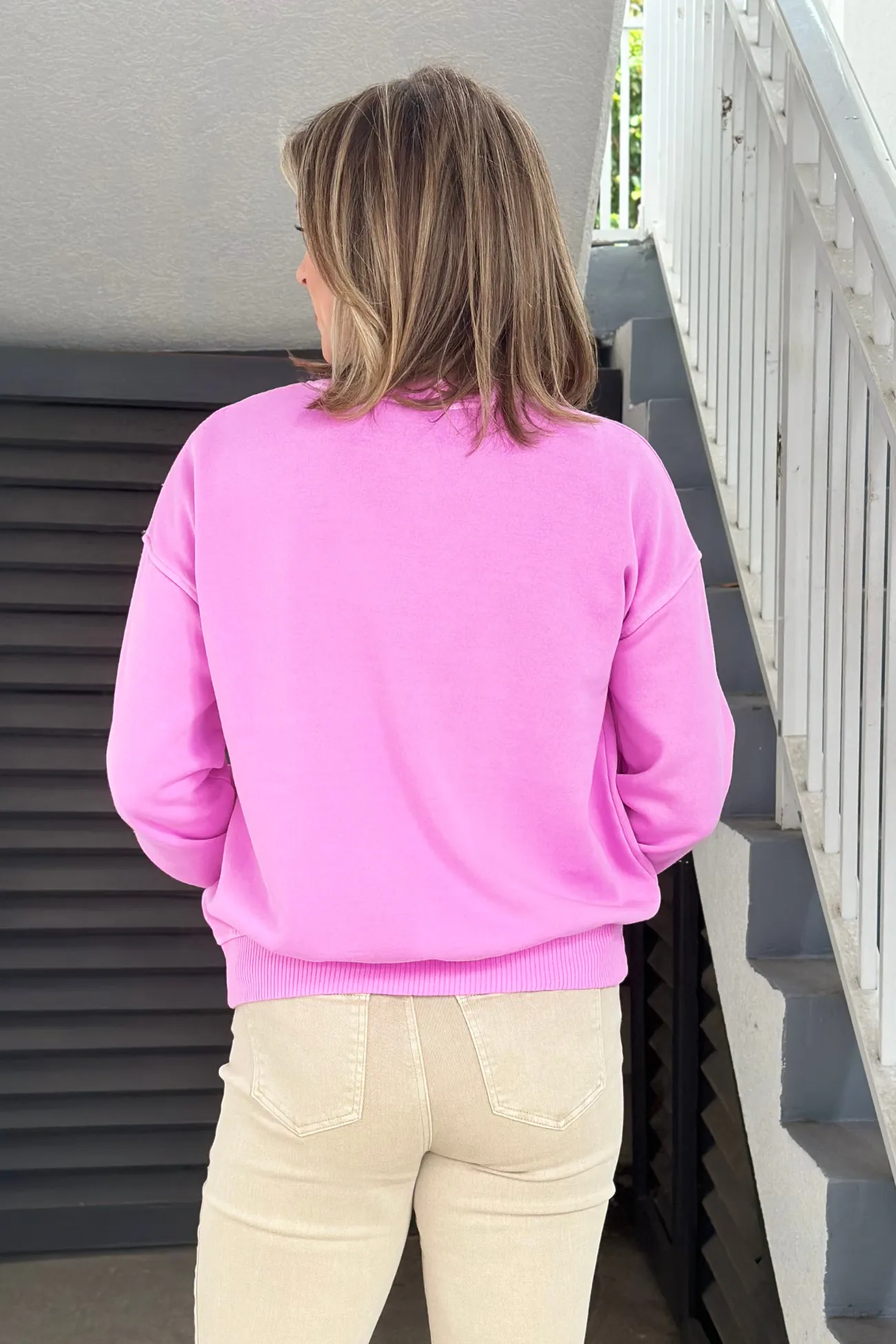 What It Takes Sweater-Bright Pink