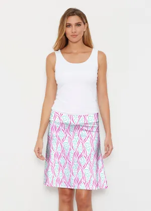 Wild Duo Berry (7937) ~ Silky Brenda Skirt 21 inch