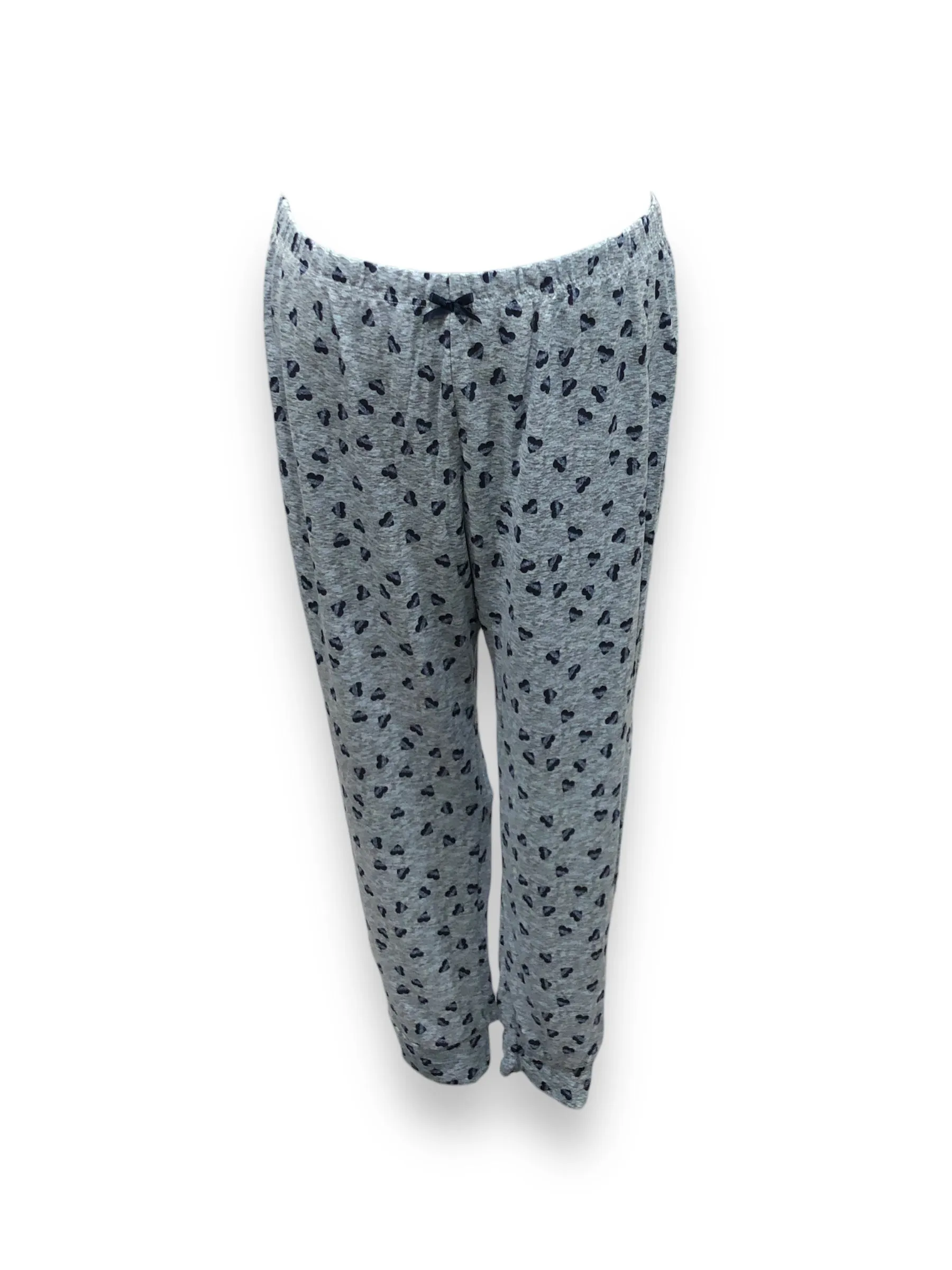 Women's Hacci Sweater Knit Jogger Pants with Satin Bow