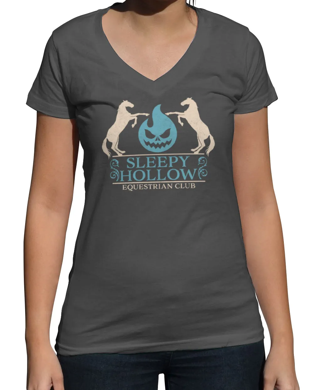 Women's Sleepy Hollow Equestrian Club Vneck T-Shirt