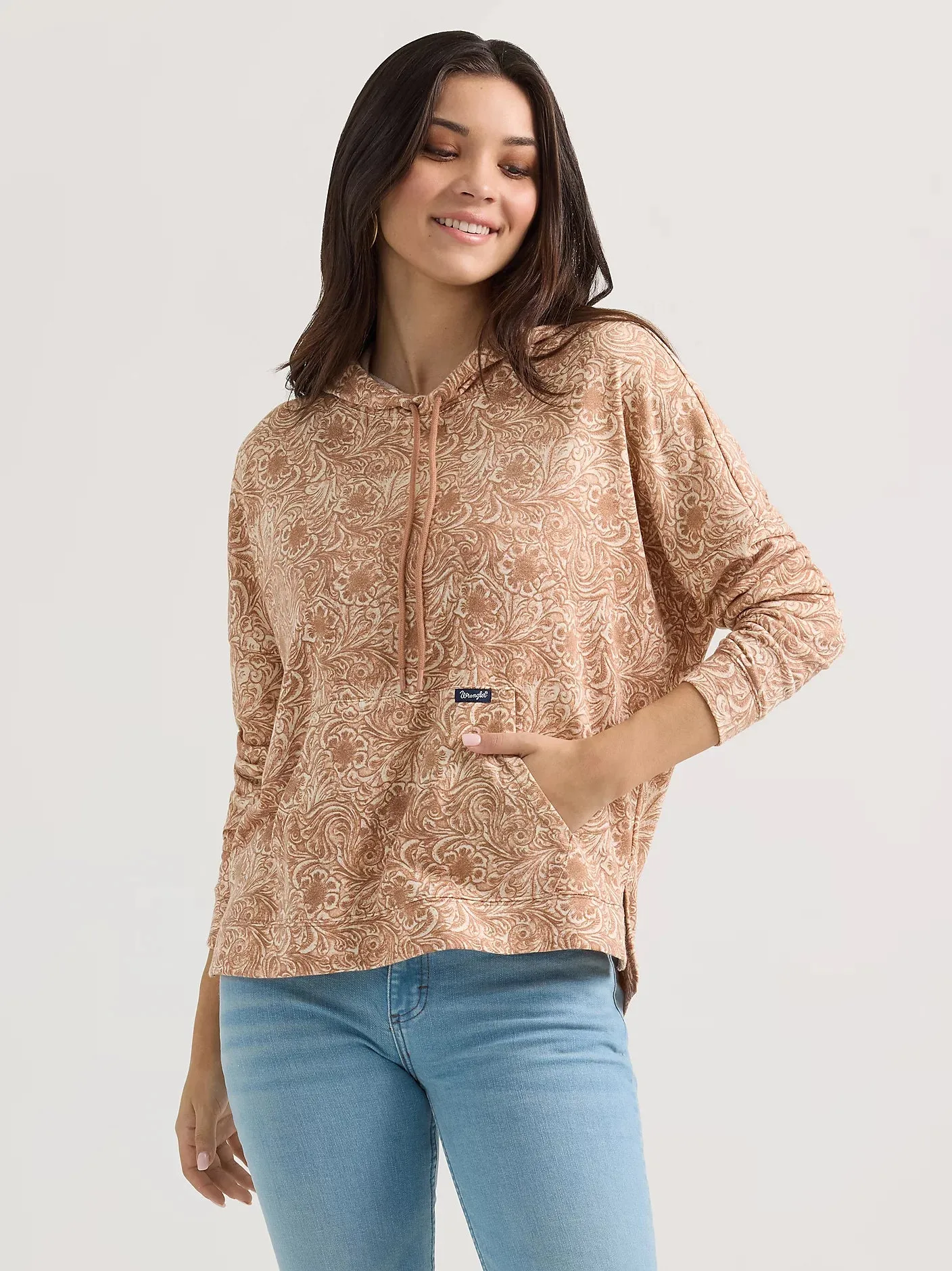 Women's Wrangler Geometric Relaxed Pullover Hoodie
