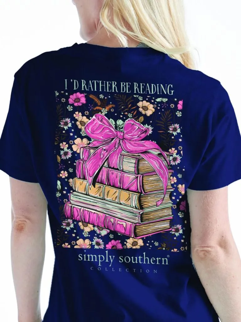 Youth 'I'd Rather Be Reading' Short Sleeve Tee by Simply Southern